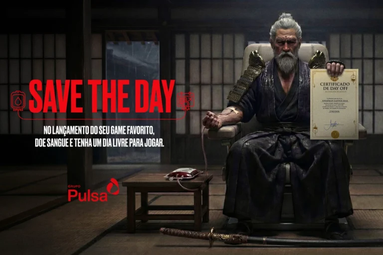 Publicis usa direito à folga para mobilizar gamers em campanha de doação de sangue