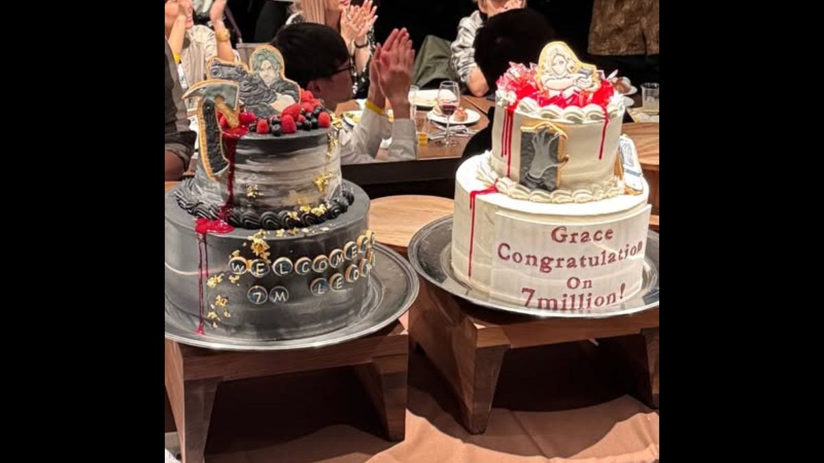 Bolos de comemoração pelas 7 milhoes de unidades vendidas de Resident Evil Requiem