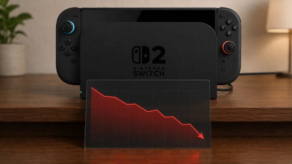 Nintendo apresenta queda nas ações por causa das vendas do Switch 2